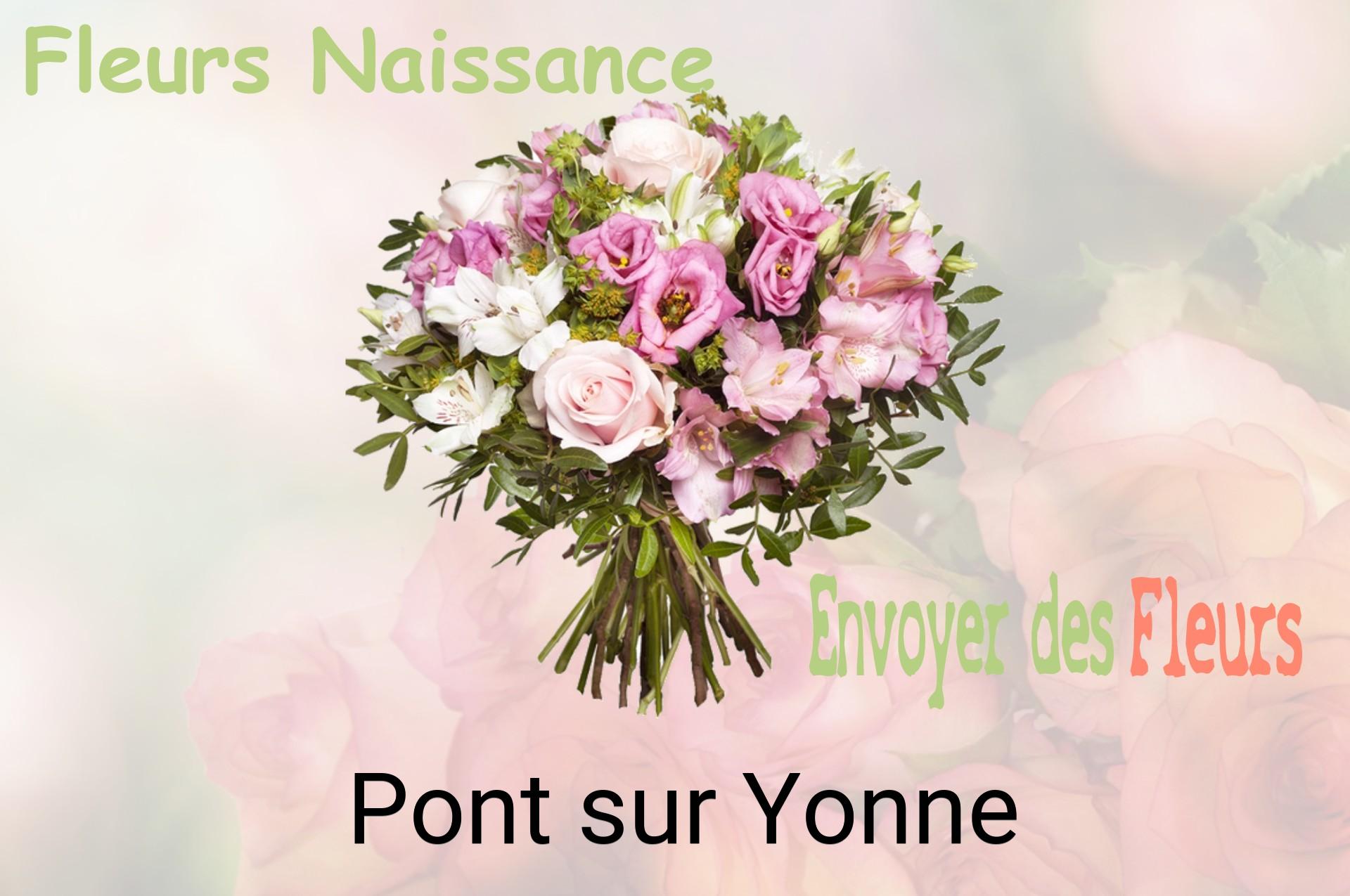 Bouquet de fleurs de naissance livré à Pont-sur-Yonne
